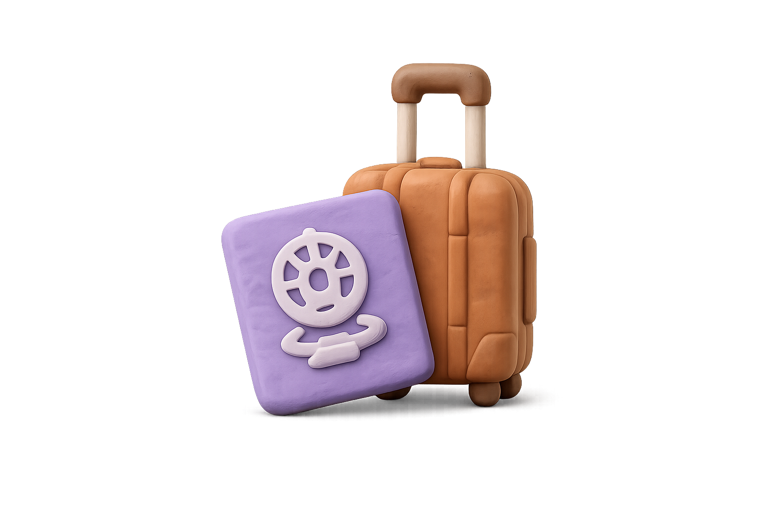 Passport and suitcase