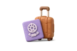 Passport and suitcase